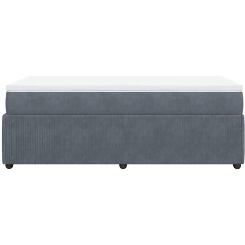 Box spring krevet s madracem tamnosivi 90x200 cm bar&amp;scaron;unasti Slike