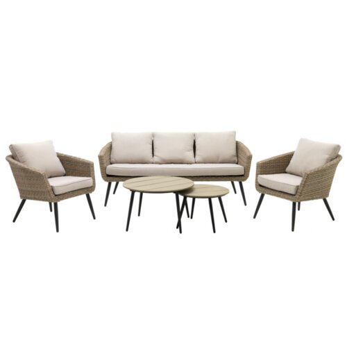 Lounge ba&scaron;tenski set  sandbake 5 osoba natur Cene