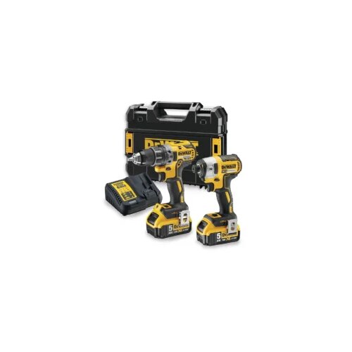 Dewalt set aku bušilica i odvijač 18V 2×5.0Ah u tstak koferu DCK268P2T Cijene
