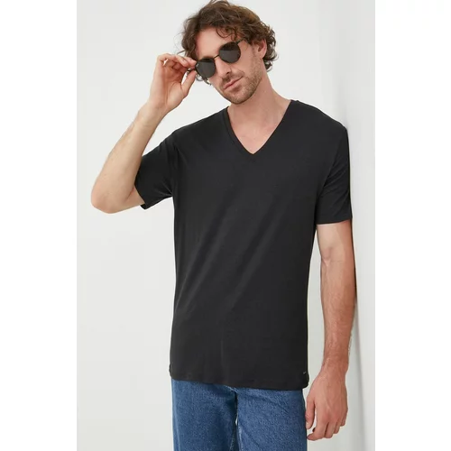 Michael Kors Pamučna majica boja: crna, jednobojni model