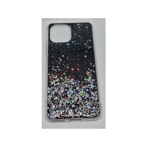 Onasi silikonski ovitek z ble&amp;scaron;čicami sparkle za samsung galaxy S21 fe G990 - črn Slike