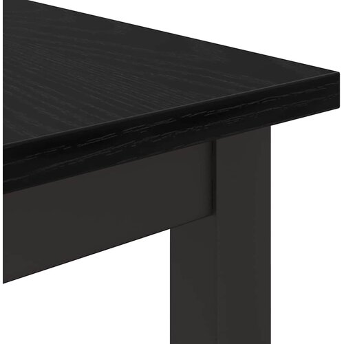  Stol Crni hrast 80 x 50 x 76,5 cm Inženjerska drva i čelik Slike