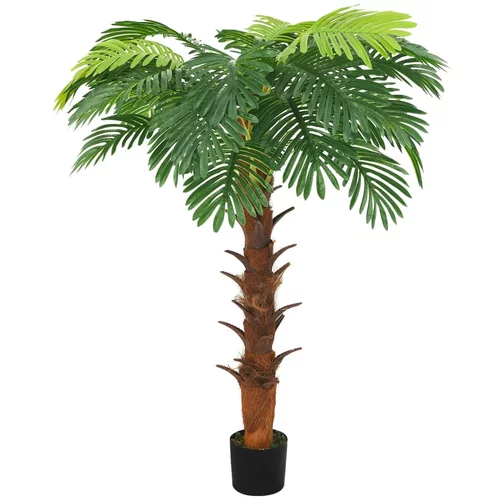 vidaXL Umetna palma cikas z loncem 160 cm zelena