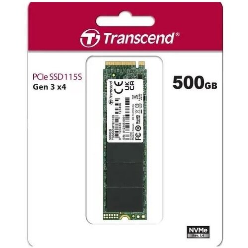 Transcend SSD 500GB M.2 NVMePCIe Gen3 x4,3,000/1,600 MB/s Slike