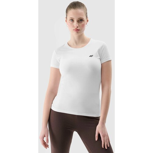 4f Women's slim T-shirt - white Slike
