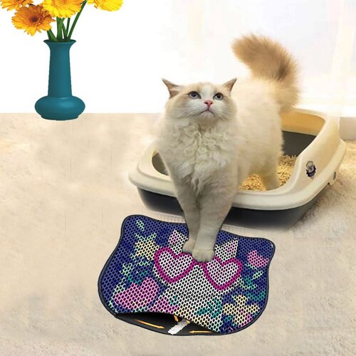 WALLXPERT Kdkafa0210 multicolor cat litter mat Cene