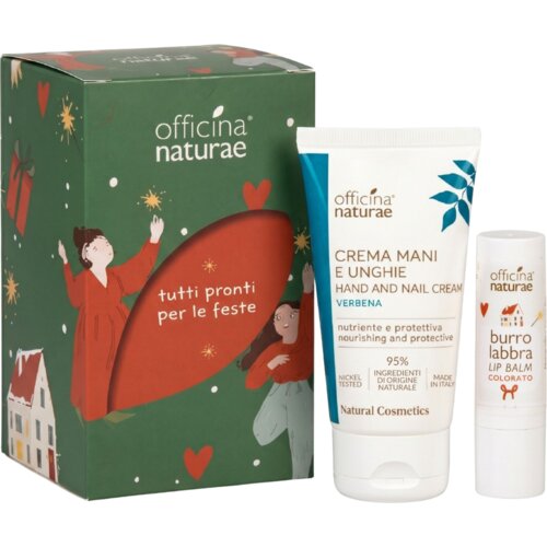 Officina Naturae Darilni set z balzamom za ustnice in kremo za roke - 1 set Slike