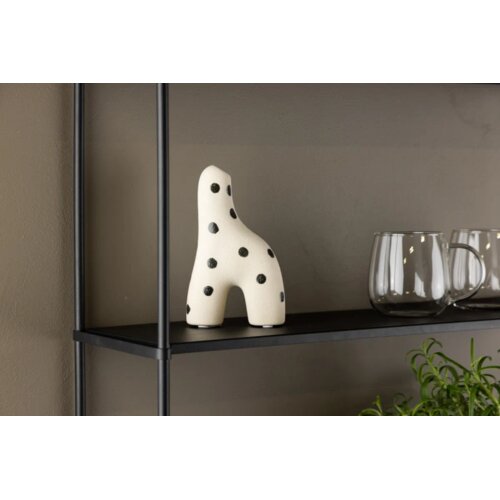 Venture Home vaza Aya 5 &amp;times; 16 &amp;times; 10 cm, bijela s crnim točkicama Slike
