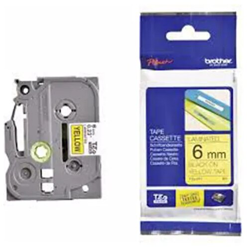 Brother originalna P-touch traka TZE611 6mm crno na Å¾uto Cijene