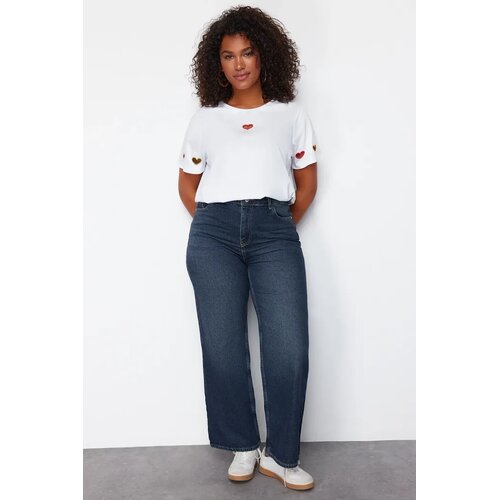 Trendyol Ženske pantalone Tbbss24Cj00050, Tamnoplave Cene