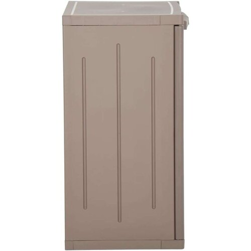 VidaXL Vrtni ormarić za pohranu smeđi 65 x 45 x 88 cm PP ratan Slike