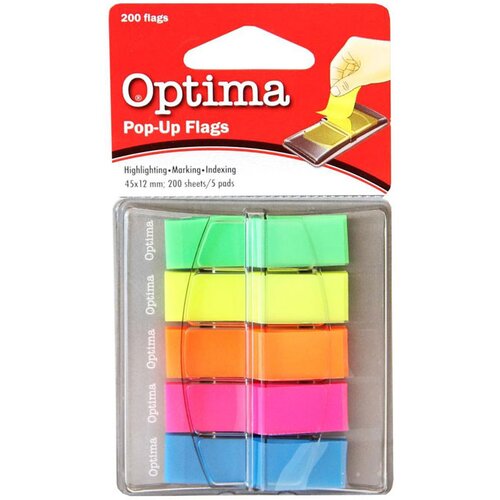 Optima Označevalci (45 x 14 mm), 5 x 40 listov Slike