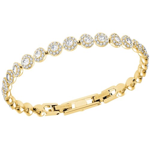 Swarovski Zapestnica &amp;#039;Angelic&amp;#039; zlata / transparentna Slike