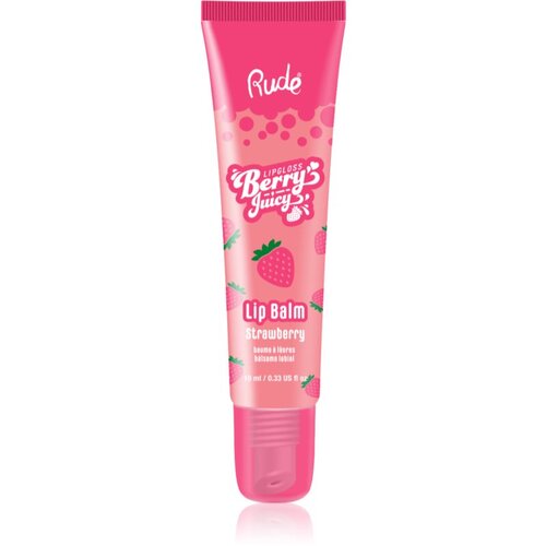 Rude Cosmetics Berry Juicy vlažilni balzam za ustnice odtenek Strawberry 10 ml Slike