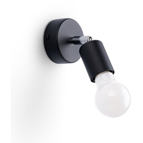 Nice Lamps Črna stenska svetilka &amp;oslash; 6 cm Brando &amp;ndash; Slike