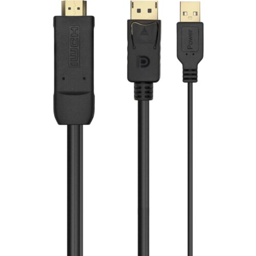 AISENS kabelski konsor Active HDMI A DisplayPort V1.2 HDMI M-USB M-DP M NEG 1,8M, (21091027) Cene