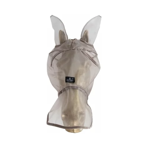 Kentucky Horsewear Maska proti insketom Classic, z ušesi in nosnim zavihkom, bež - Cob/VB