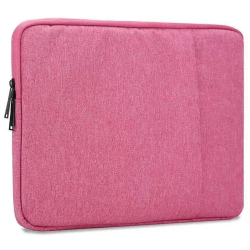 Cadorabo Zaščitna vrečka za prenosnik / tablični računalnik 14 palcev v roza - računalniška vrečka prenosnika iz tkanine z žametno oblogo in predelkom z zadrgo proti praskanju, (20622051)