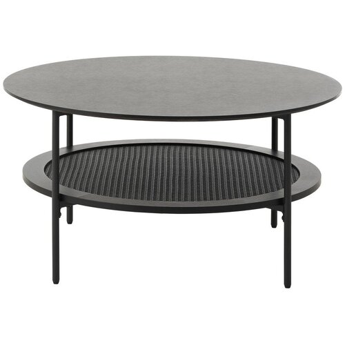 Unique Furniture Črna okrogla klubska mizica &amp;oslash; 80 cm Pensacola &amp;ndash; Slike