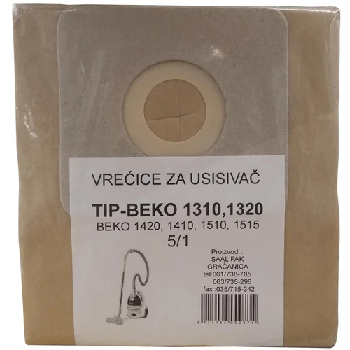  Saal Pak Vrećice za usisavač 5/1, Beko 1310 – 87