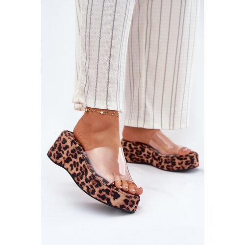 Boto Women's sandals with transparent strap on wedge panther Meltiana Cijene
