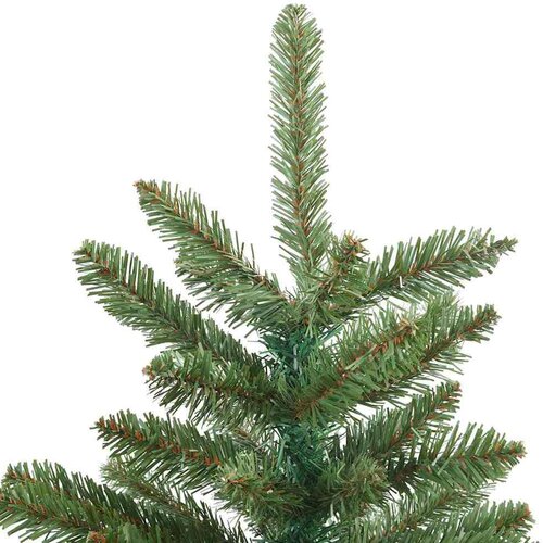VidaXL Umjetno božićno drvce s nogom s 150 LED dioda Zelena 150 cm PVC Slike