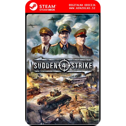  Sudden Strike 4 - Steam koda brez &scaron;katlice (WINDOWS PC | STEAM DECK) Cene