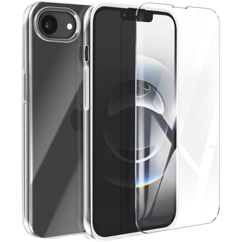 AVIZAR Silikonsko ohišje za iPhone 16e in kaljeno steklo proti praskam, Prozorno, (5000015134) Cene