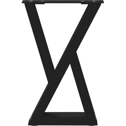 vidaXL noge kavne mize 2 kosa črne 28x(42-43,3) cm jeklo Cene