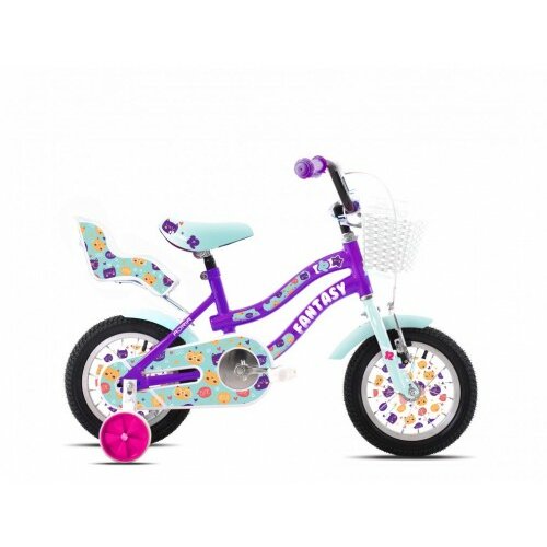 Capriolo dečiji bicikl Adria fantasy 12 ljubičasto-tirkiz Slike