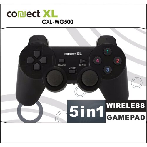 Connect Xl Gamepad wireless, 5u1, PC i PS1/2/3, 2,4GHz, 10met - CXL-WG500 Cijene
