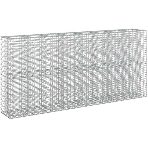  Gabionski uzdignuti krevet 4 pcs Srebrno 330 x 50 x 150 cm Cijene