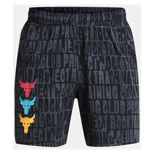 Under Armour Boys' Project Rock Ultimate Printed Otroške kratke hlače Siva