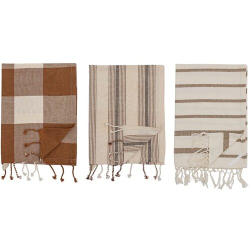 Bloomingville Pamučni ručnici u setu od 3 kom 70x45 cm Papaya - Slike