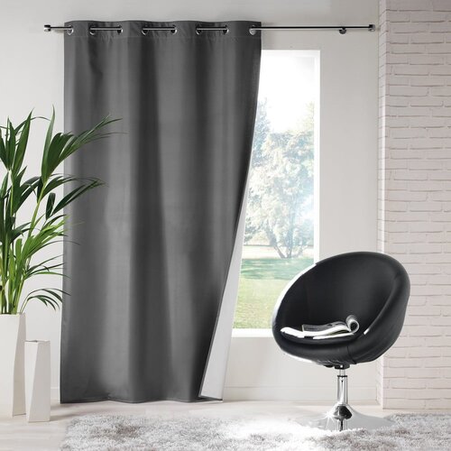 Douceur d int&amp;eacute;rieur Antracitno siva izolacijska zavesa 140x260 cm Icemount &amp;ndash; Slike