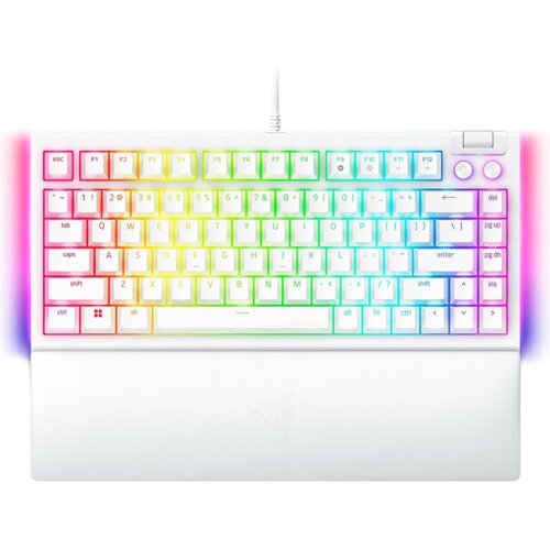 Razer tastatura blackwidow V4 75% - hot-swappable mechanical gaming keyboard - white edition - us layout &amp;ndash; world packaging RZ03-05001700-R3M1 Slike