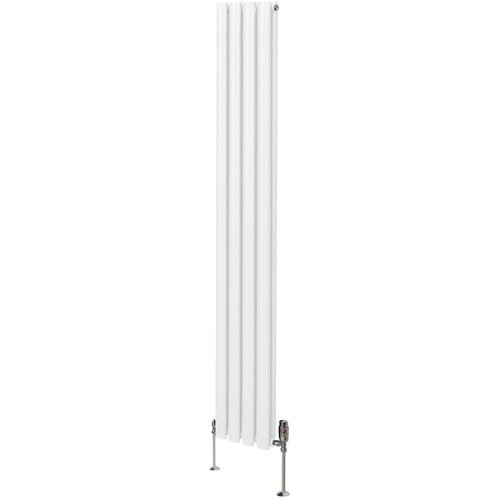 Monster ovalni radiator in ventili - 1800 mm x 240 mm - bel, (21569846) Cene