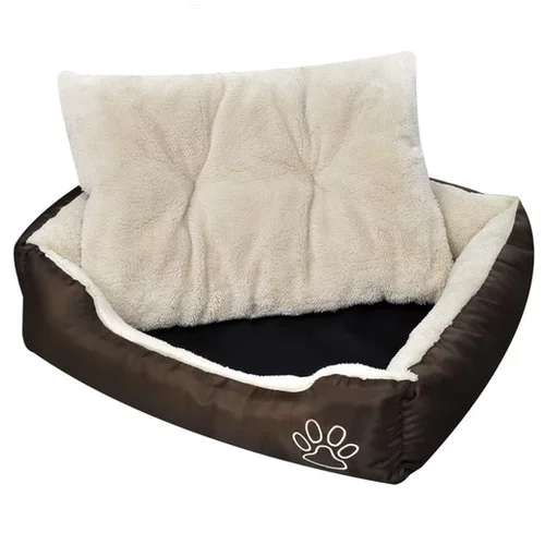  Topla pasja postelja s podloženo blazino M