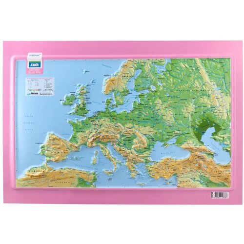 Junior mount Everest, reljefasta mapa, A3, Evropa Roze Cene