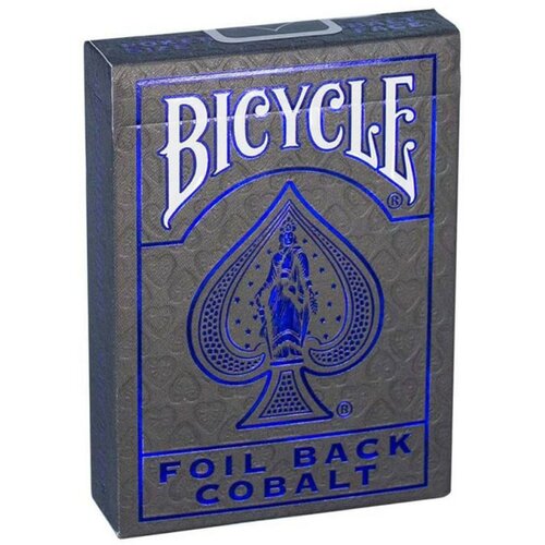 Bicycle karte ultimates - foil back cobalt - playing cards Slike