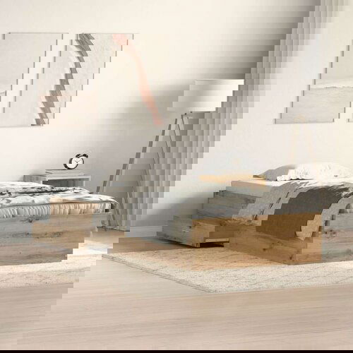  Okvir kreveta Artisan hrast 90x190 cm konstruirano drvo Cene
