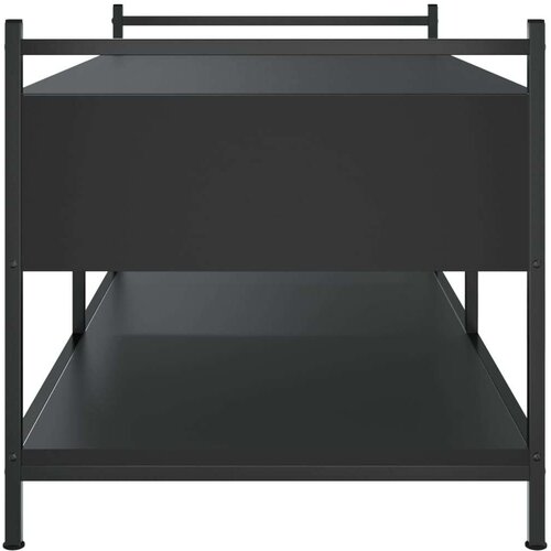  Stolić za kavu crni 99x50x50 cm od konstruiranog drva Slike