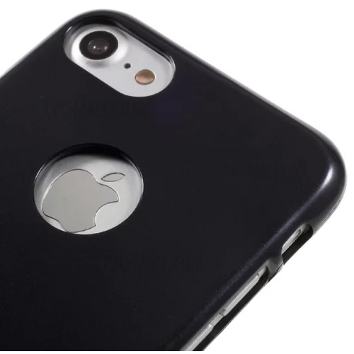Goospery i-Jelly Metal tanek silikonski ovitek za iPhone X - črn