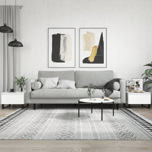  Stolići za kavu 2 kom bijeli 50 x 46 x 35 cm konstruirano drvo Slike