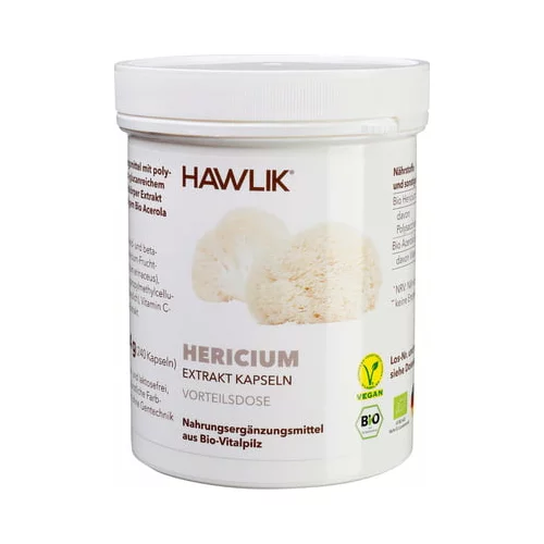 Hawlik bio Hericium ekstrakt - kapsule - 240 kaps.