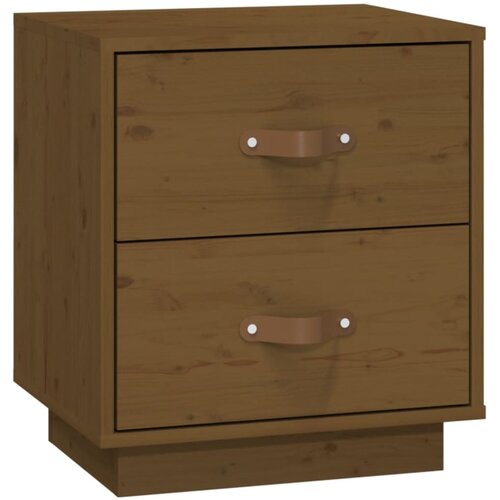 Maison Chic Nočna omarica - Nočna miza medeno rjava 40x34x45 cm trdna borovina, (21689537) Cene