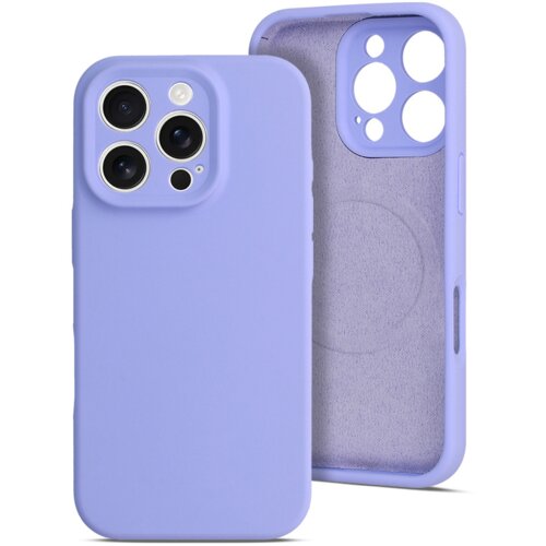 Onasi Mat Liquid silikonski ovitek z MagSafe za iPhone 16 Pro - vijola Cene