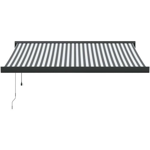 VidaXL Tenda na uvlačenje antracit-bijela 3 5x2 5 m tkanina i aluminij Slike