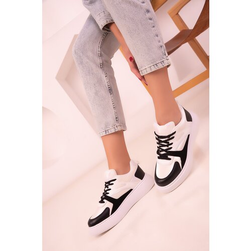 Soho Women&amp;#039;s Black and White Sneakers 18482 Slike