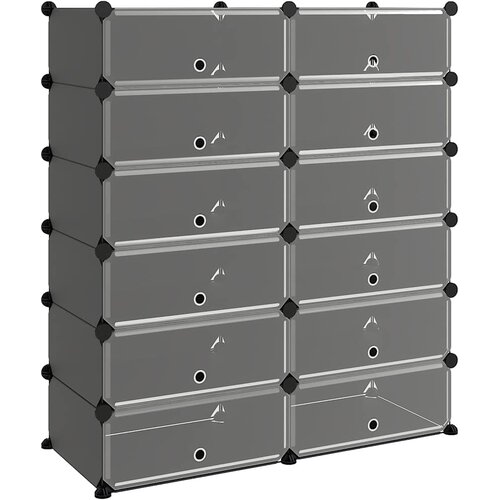  Stalak za cipele crni 94,5 x 36,5 x 106 cm PP Slike